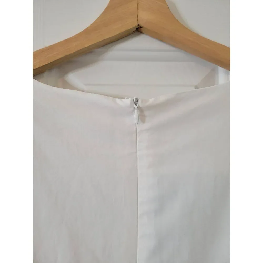 HYACINTH HOUSE White Clemons Long Sleeve Puff Blouse $128 S